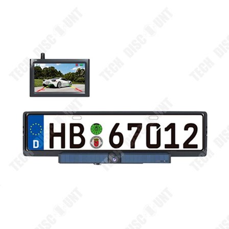 TD Trådløs bakkamera til bil, trådløs bakkamera visning, bakkamera til bil, 4.3 tommer, 12V-32V