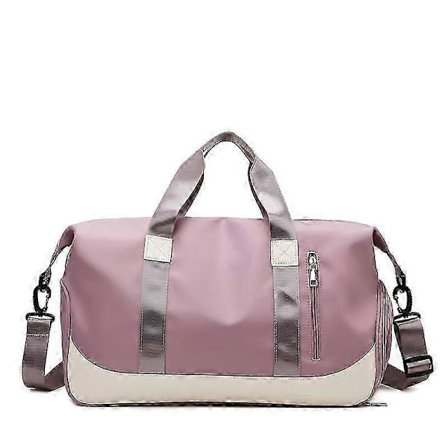 Reisevesker for kvinner, sportsbager treningsbager med våtlomme, helgeveske med skoskap for trening, sport, svømming (FMY)