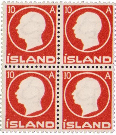 Island 1912 - AFA 70 - Postfrisk 4-blok