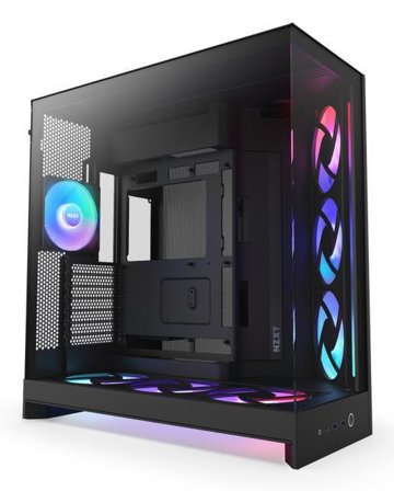 NZXT H9 Flow RGB+ (2025) Black Dual Chamber Case