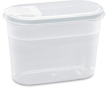 Nordiska Plast Ströburk 1,4L Transp/Vit - Ströburk med öppning i locket, 1,4 L