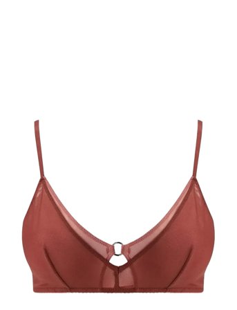 Understatement Underwear | Mesh Double Triangle Bralette | L