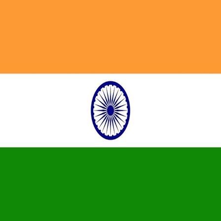 Indiens flagga Vit Vit