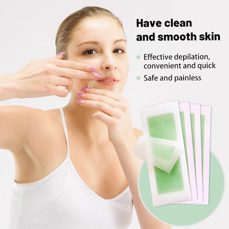 24 st Ansikte Läpp Hårborttagningsvaxremsor Torka Klistermärke 24 ST