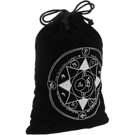 Myk Fløyelspose Tarotkortveske Effektiv Oppbevaring for Tarotkort Smykker Krystaller