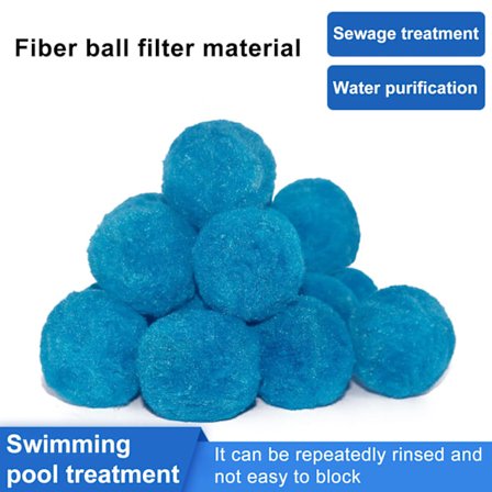 Filterbollar för badtunna 1 påse Hållbar Pålitlig Fiber Pool SPA Badtunna Filter Sand Alternativ Hushållsartiklar (200g)