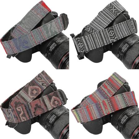 4 stk Vintage Kamerarem for alle DSLR SLR Kameraer Universal Nakke Skulderrem, 4 Stiler