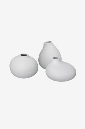 Blomus - Sett med 3 vaser Nona - Grå - Krukker & vaser - Fra Homeroom