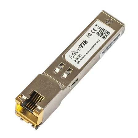 MikroTik S-RJ01 - SFP (mini-GBIC) transceivermodul - 10Mb LAN, 100Mb LAN, 1GbE