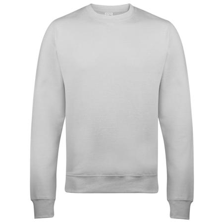 AWDis Just Hoods AWDis Unisex Crew Neck Plain Sweatshirt (280 G Ash XS