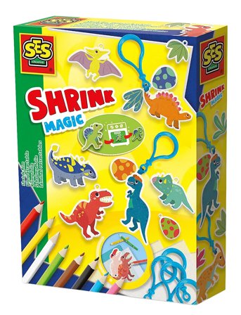 SES Creative | Shrink Foil - Dinosaur Keychains | ONE SIZE