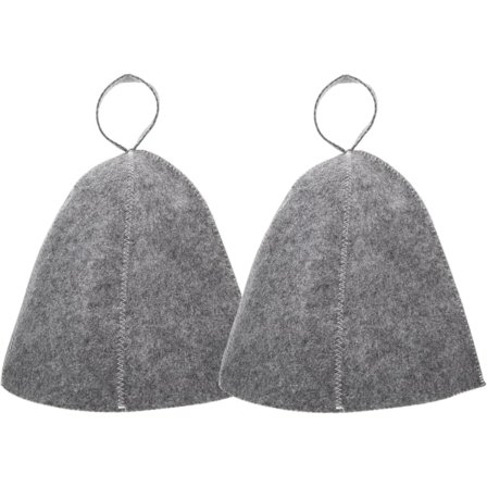 Original Ull Saunahatt for Kvinner og Menn 2-pakning 100% Naturlig Filt Sauna Tilbehør