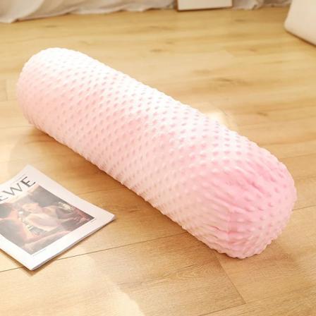 Granulär hög kolumn kudde Demontera cover Tvättbar sovbenskudde Bästa presenterna till gravida kvinnor 60CM Pink