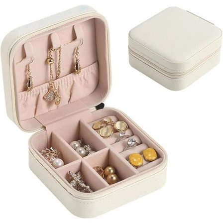 【PP】Smykkeskrin Reise Mini Organizer Bærbar Display Onde