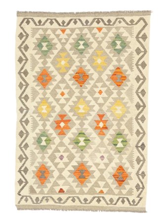 Tecidos À Mão Kilim Afegão Old Style Tapete 98X149 Lã Pequeno