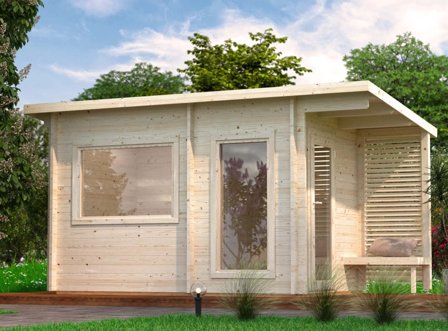 Palmako Sanna Bastu 7,4 m², Invändig 6,8 m², obehandlad, Pooler & utebad