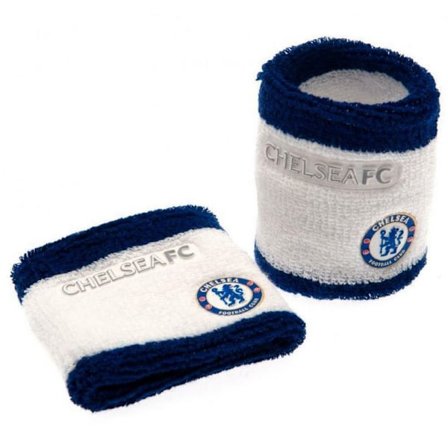 Chelsea FC Crest Bomullsarmband (2-pack) One Size Vit/Marin