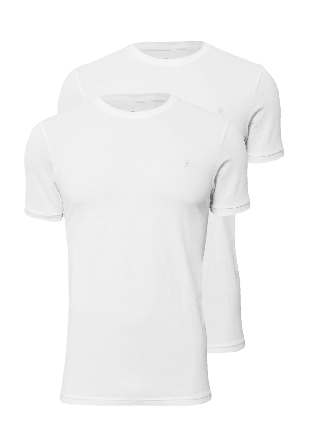 JBS of Denmark 2-pack Bambu, Pique T-shirt, Navy T-shirts Herr Vit XXL