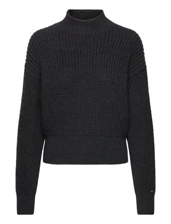 Texture Mock-Nk Swt Black Tommy Hilfiger