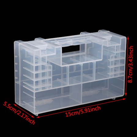 Plast batterilåda förvaringsväska Case Organizer