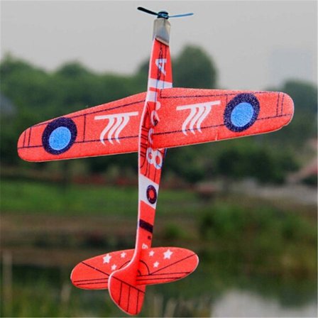 19cm Hand Kasta Flygande Glider Planes Foam Flygplan Party Bag Fi