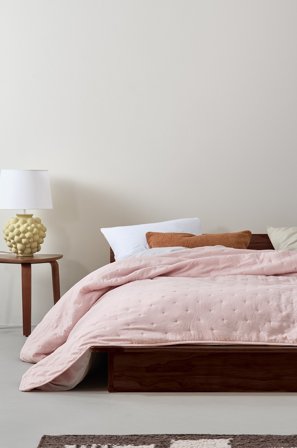 Jotex - Sengeteppe - Enkeltseng 150x250 Cm Pudderrosa - CALM - Kjøp Enkeltseng hos Jotex