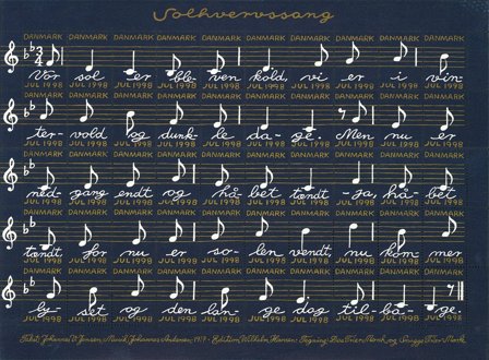 Danmark - julmärkeark 1998 - Takket - Ufoldet