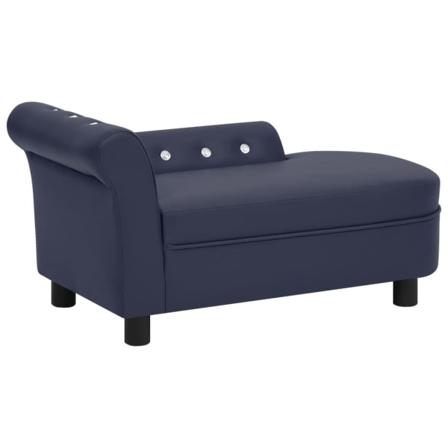 Vidaxl Hundsoffa Blå 83x45x42 Cm Konstläder Blå