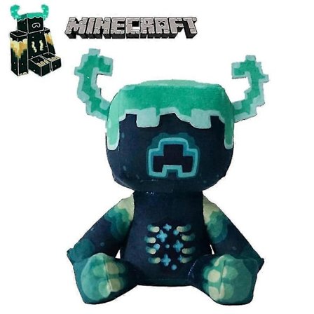 Minecraft Warden Mjuk Plysch Kudde Barn Present