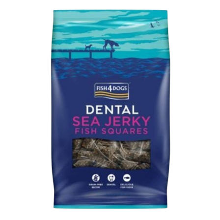 Fish4Dogs - Jerky Fish Squares 575g - Hund - Hundegodbiter & tyggebein - Belønningsgodbiter for hund - ZOO.no