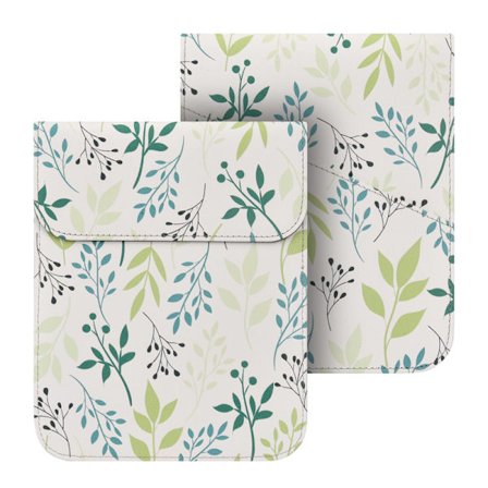 Etui til 7" e-læser med magnetlukning (Grønt blad)