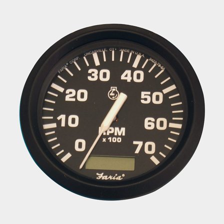 Faria varvräkn. 0-7000 m/timräkn. ø 85 - euro black