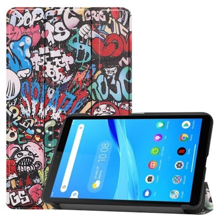 Tri-fold Fodral till Lenovo Tab M7 (1 Gen) - Graffiti