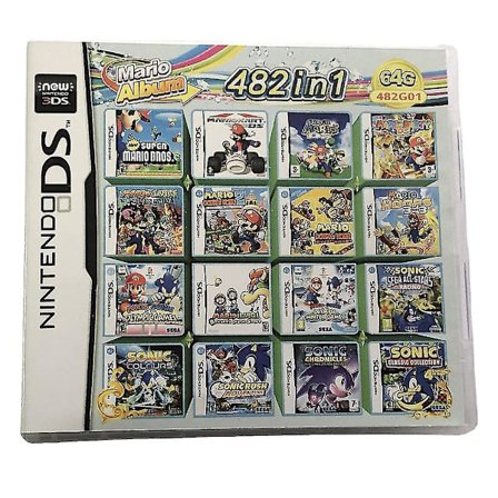 482 i 1 spelkort, superkombination spelkassett, spelkort superkombination kassett för de flesta Ds / 2ds / 3ds konsoler av spelkonsoler