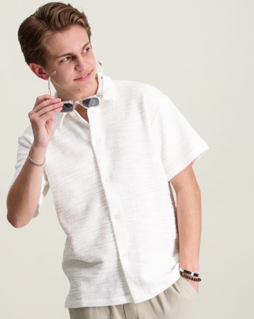 Grunt GRUnite Boucle Shirt Hvit Skjorter Gutt - Kids Brand Store