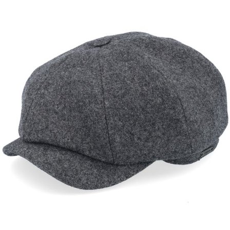 Wigéns - Grå flatcap Keps - Newsboy Classic Cap Grey Melange Flat Cap @ Hatstore