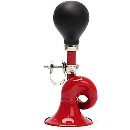 Vintage Clown Horn, Barncykelhorn, Klassisk Vintage Metall Twisted Speaker Siren Siren Snail Air Horn För Fordon Cykel Golfbil, Röd