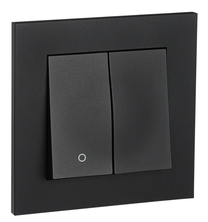 ELKO Plus Bryter innfelt 2-1 sort