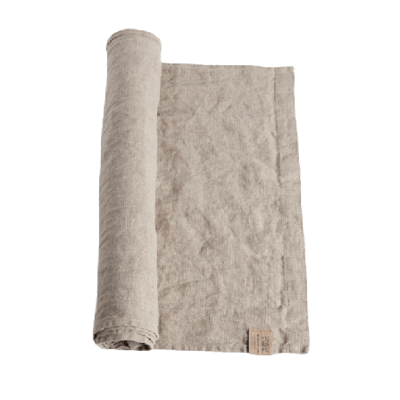 Lovely Linen Bordslöpare - Tvättat Lin Bordstextil Unisex Beige 47x150 cm