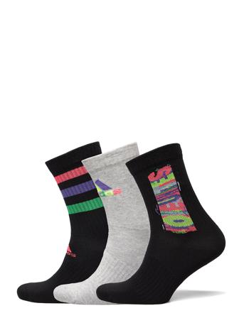Love Unites Cushi D Crew Sport Socks 3Pp Black Adidas Performance