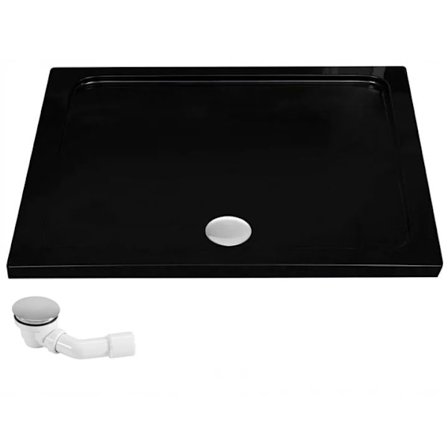 REA SAVOY AKRYL DUSCHKABIN SVART 80X100