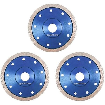 Diamant skæreskive 3 stk., 125 mm x 22,23 mm, fliseskæreskive, diamant skæreskive, diamantskive 125 mm, til fliser, granit, ladacea
