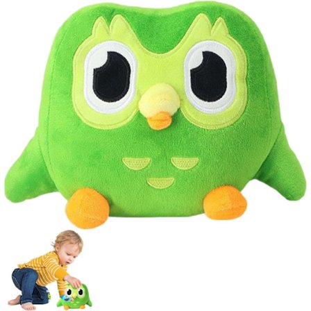 Grønn Ugle Plysj Leke Myk Ugle Stoppet Tegneserie Ugle Putestoff Grønn Ugle Stoppet Leke Myk Ugle Søt Leke Egnet for Hjemmet
