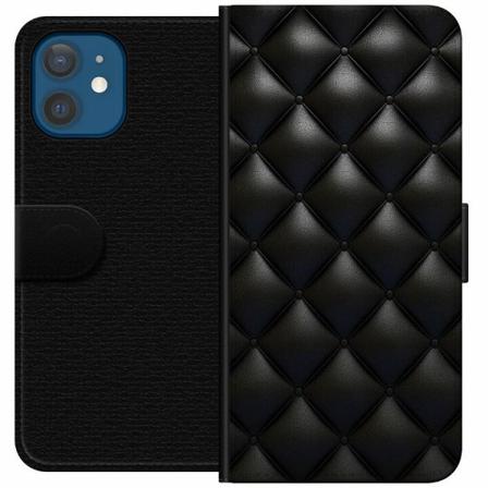 Apple Iphone 12 Plånboksfodral Leather Black