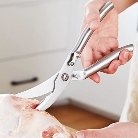 Fjerkræsaks, Professionel køkkensaks, Fjerkræsaks i rustfrit stål