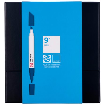 TALENS | PANTONE Marker Ensemble de 9 Blue