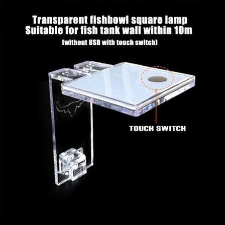 LED Aquarium Lamp Plant Light Passar tankar 3-8MM tjocklek Aquatic Lamp Aquarium Bracket Light