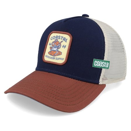Coastal - Ble trucker Czapka Z Daszkiem - Headwear Supply Navy/Wood Trucker @ Hatstore