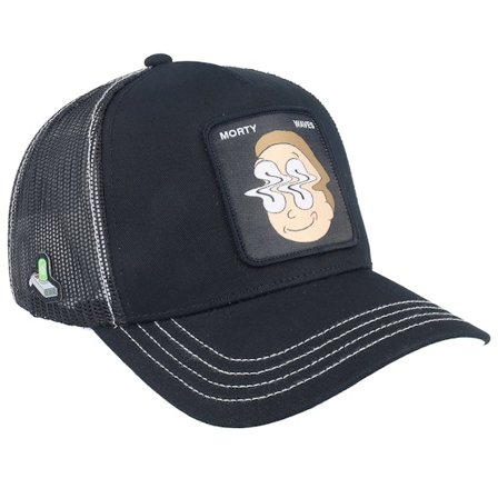 Capslab - Noir trucker Casquette - Rick & Morty Morty Black Trucker @ Hatstore