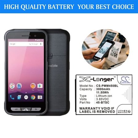 Batteri til Point Mobile PM45 strekkodeskanner